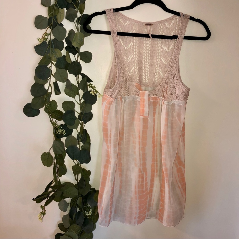 ⬇️19 Free People Pink Tie Dye Tank S